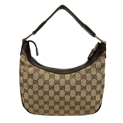 Gucci Shoulder Bag GG Pattern Sherry (Web) 145811 Dark Brown X Beige X Multi