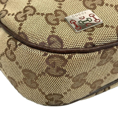 Gucci Shoulder Bag GG Pattern Sherry (Web) 145811 Dark Brown X Beige X Multi