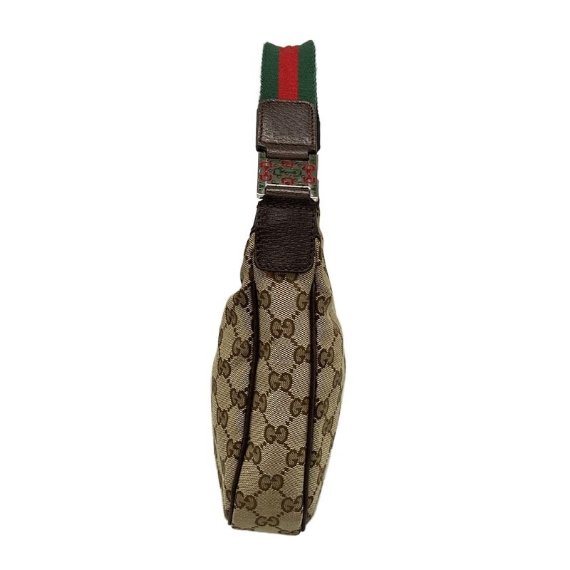 Gucci Shoulder Bag GG Pattern Sherry (Web) 145811 Dark Brown X Beige X Multi