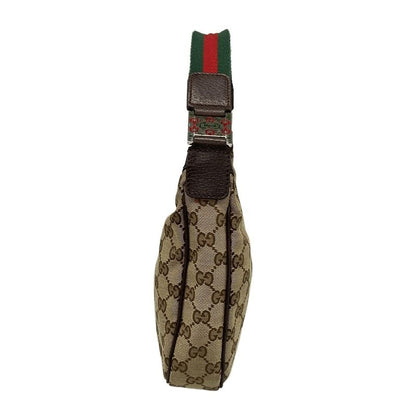 Gucci Shoulder Bag GG Pattern Sherry (Web) 145811 Dark Brown X Beige X Multi