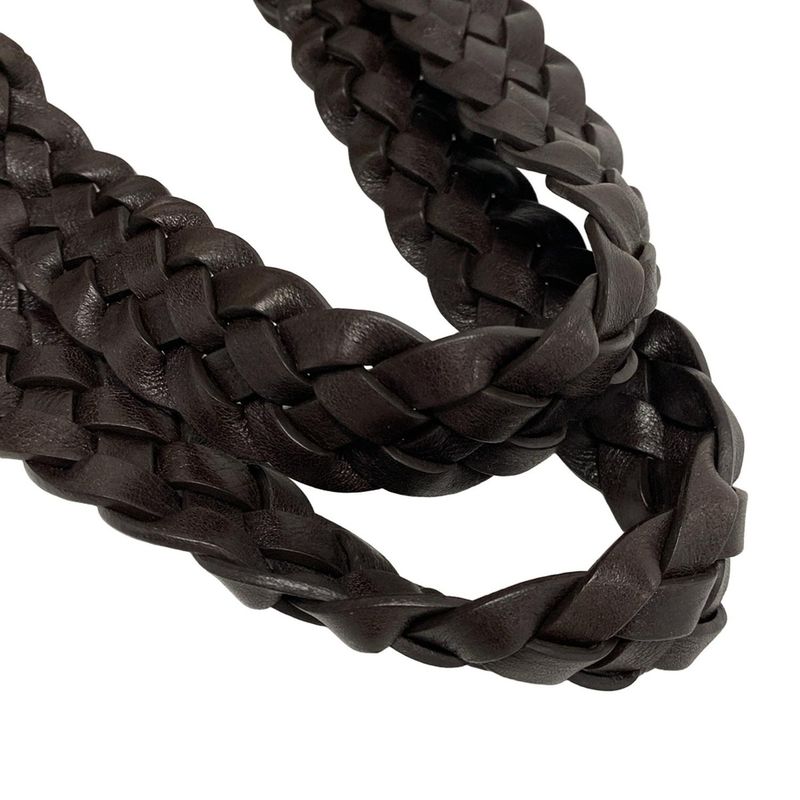 Gucci Tote Bag GG Pattern Horsebit 162900 Dark Brown X Beige Leather