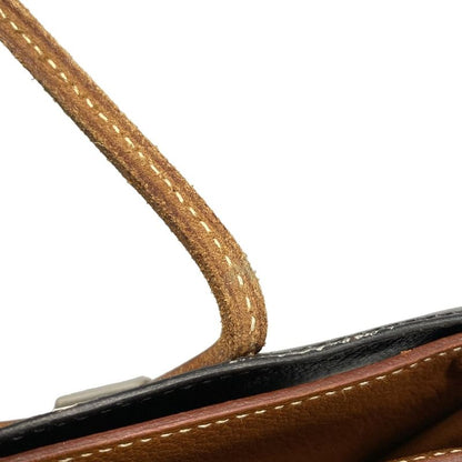 Hermes Tote Bag Gerboise Black X Brown X Orange Silver Hardware Inner Bag