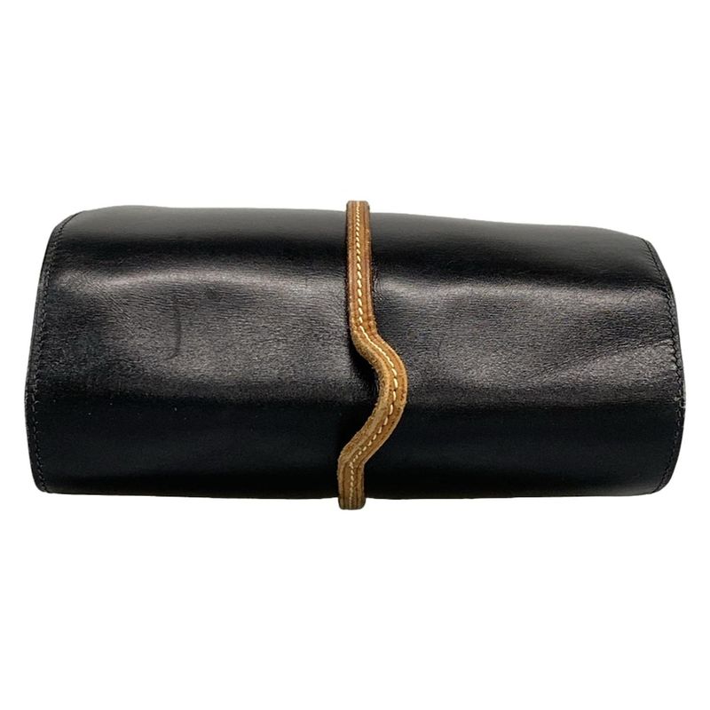 Hermes Tote Bag Gerboise Black X Brown X Orange Silver Hardware Inner Bag