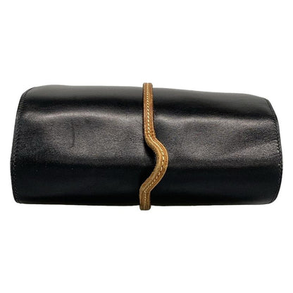 Hermes Tote Bag Gerboise Black X Brown X Orange Silver Hardware Inner Bag