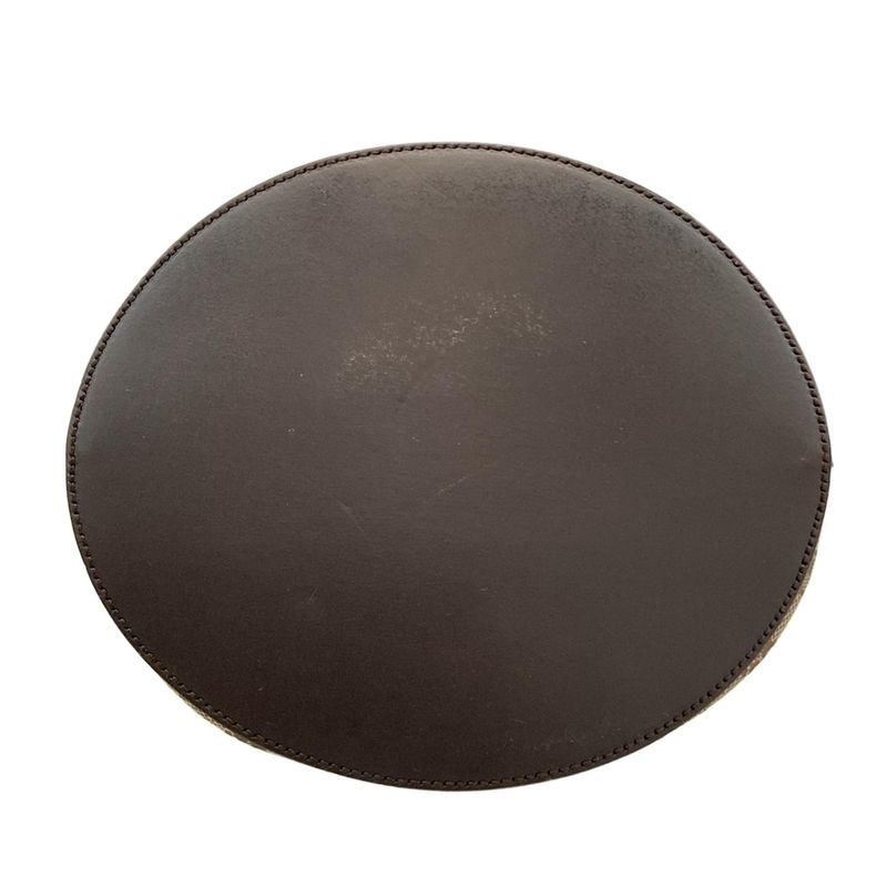 Gucci Tote Bag GG Pattern 106240 Dark Brown X Beige Leather