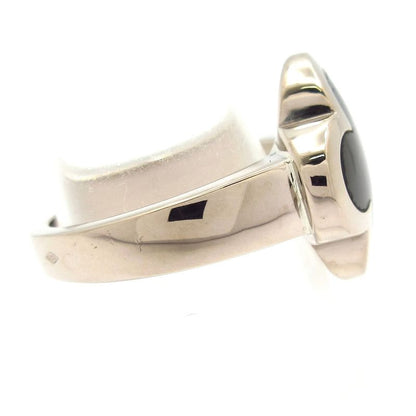 Van Cleef & Arpels Ring 53 Pure Alhambra 18k White Gold X Gray Mother of Pearl