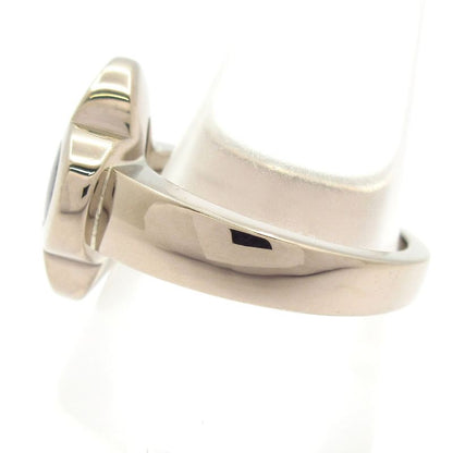 Van Cleef & Arpels Ring 53 Pure Alhambra 18k White Gold X Gray Mother of Pearl