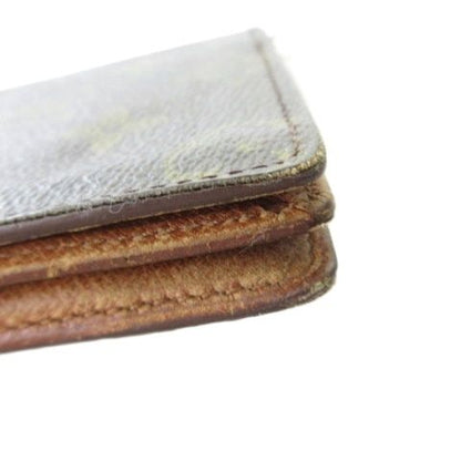 Louis Vuitton Monogram Long Wallet Billfold Wallet Brown