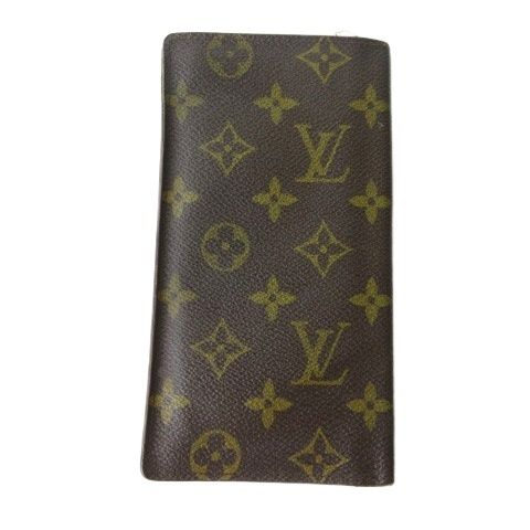 Louis Vuitton Monogram Long Wallet Billfold Wallet Brown