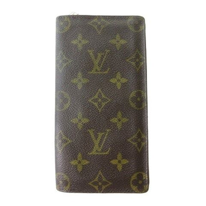 Louis Vuitton Monogram Long Wallet Billfold Wallet Brown