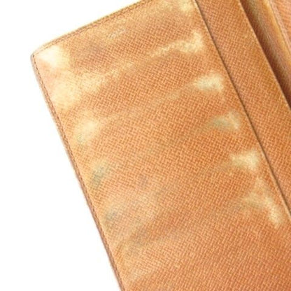 Louis Vuitton Monogram Long Wallet Billfold Wallet Brown