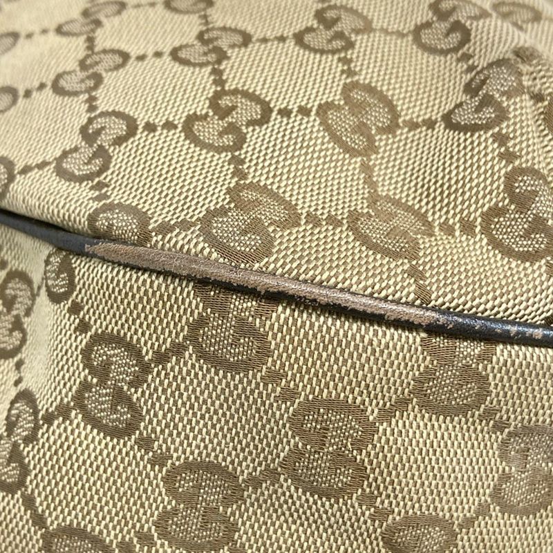 Gucci Shoulder Bag Sherry GG Pattern 233604 Beige X Dark Brown X Multi Leather