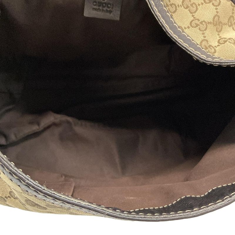 Gucci Shoulder Bag Sherry GG Pattern 233604 Beige X Dark Brown X Multi Leather