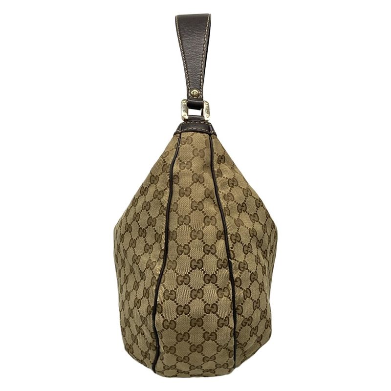 Gucci Shoulder Bag Sherry GG Pattern 233604 Beige X Dark Brown X Multi Leather