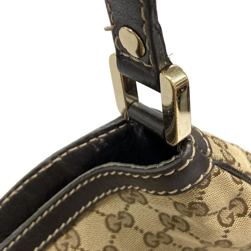 Gucci Shoulder Bag Sherry GG Pattern 233604 Beige X Dark Brown X Multi Leather