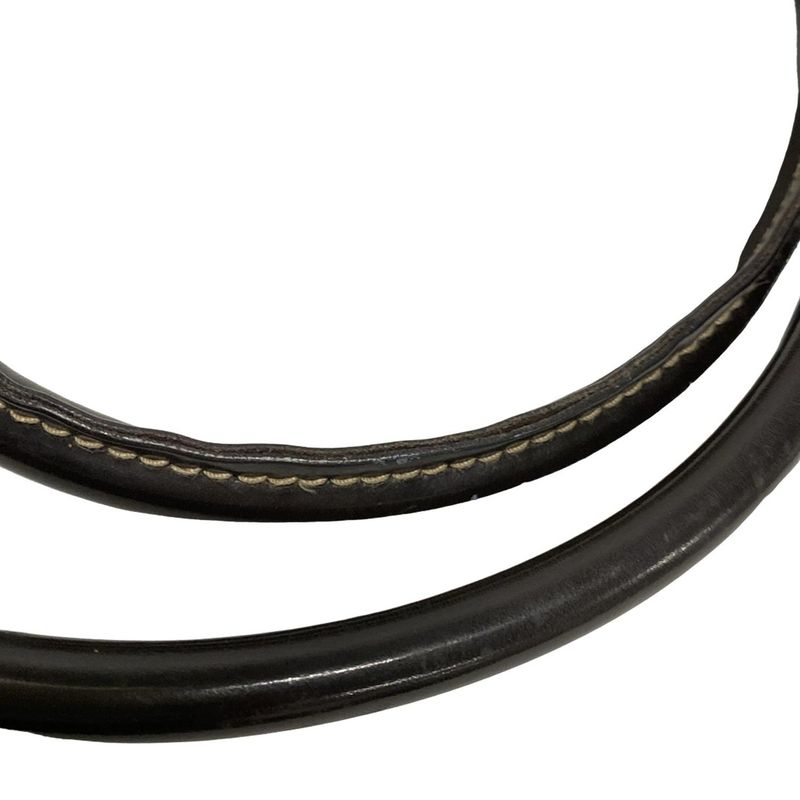 Gucci Tote Bag GG Supreme 203494 Beige X Dark Brown Leather