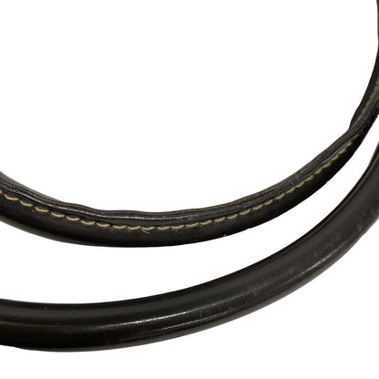 Gucci Tote Bag GG Supreme 203494 Beige X Dark Brown Leather