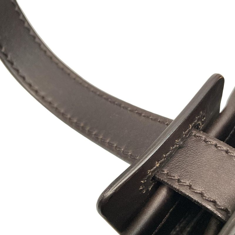 Gucci Tote Bag GG Pattern 106241 Beige X Dark Brown Leather