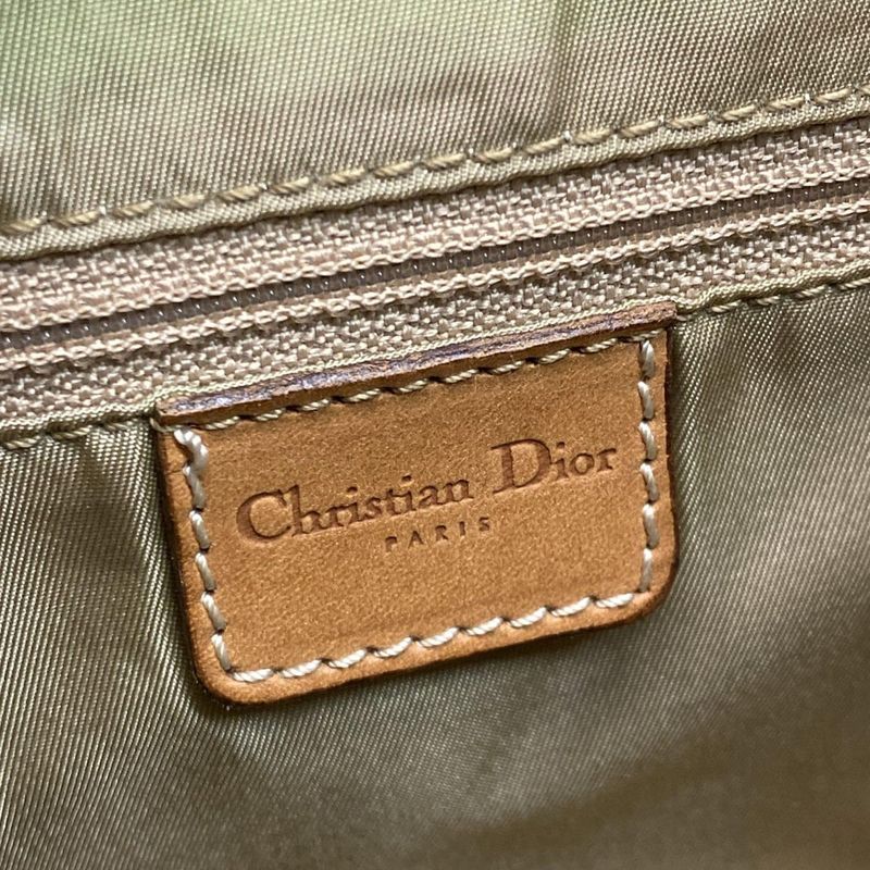 Dior Christian Dior Shoulder Bag Street Chic Trotter Beige X Brown Leather