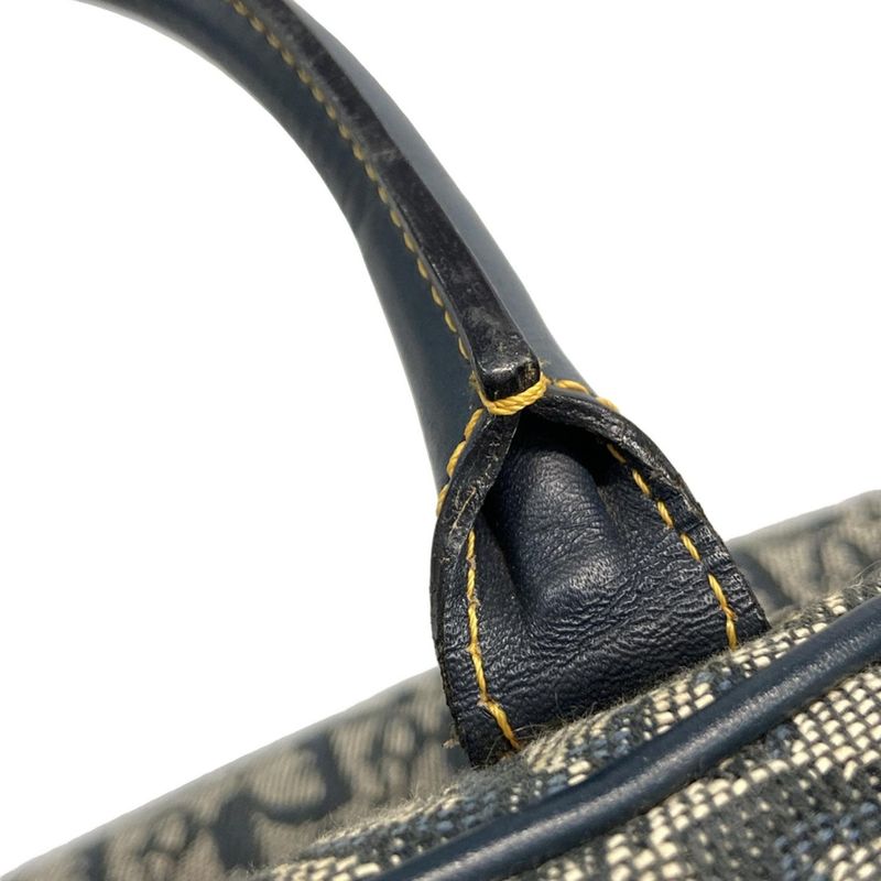 Dior Christian Dior Handbag Double Saddle Bag Navy X Ivory Leather