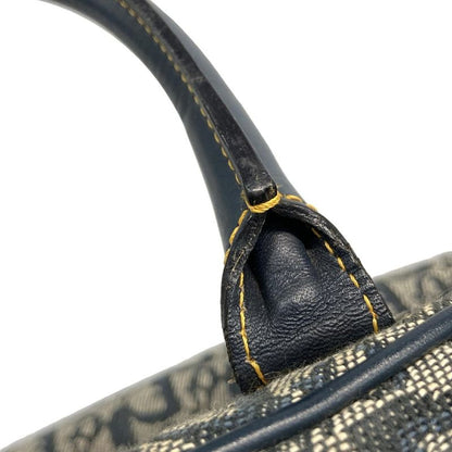 Dior Christian Dior Handbag Double Saddle Bag Navy X Ivory Leather