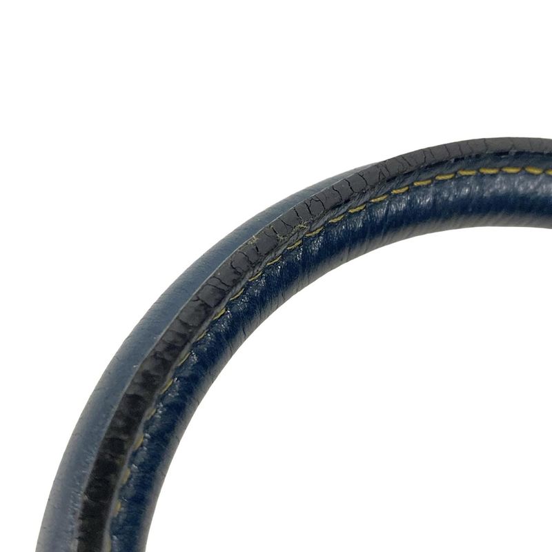 Dior Christian Dior Handbag Double Saddle Bag Navy X Ivory Leather