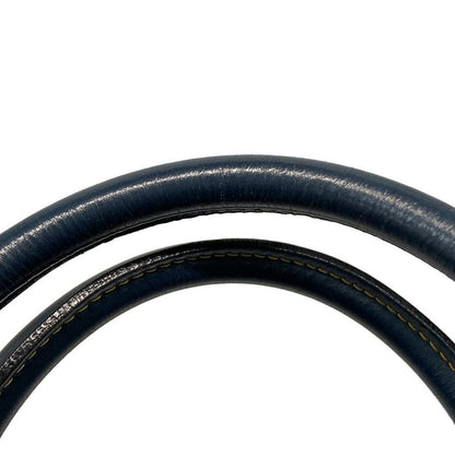 Dior Christian Dior Handbag Double Saddle Bag Navy X Ivory Leather