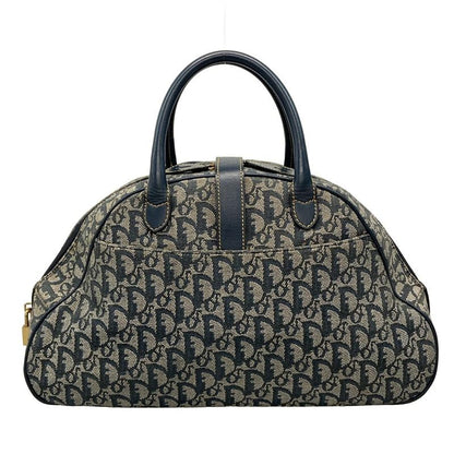 Dior Christian Dior Handbag Double Saddle Bag Navy X Ivory Leather