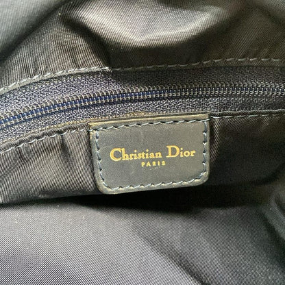 Dior Christian Dior Handbag Trotter Navy X Ivory Mini Boston Leather