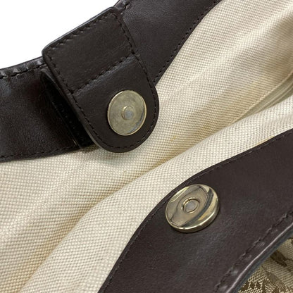 Gucci Tote Bag Sookie GG Pattern 211944 Beige X Dark Brown Leather