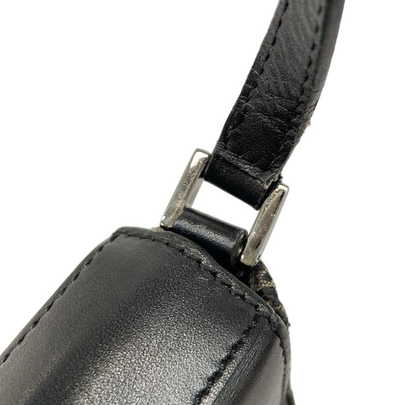 Dior Christian Dior Shoulder Bag Street Chic Trotter Black X Gray Leather