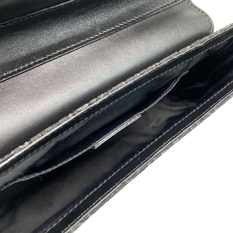 Dior Christian Dior Shoulder Bag Street Chic Trotter Black X Gray Leather