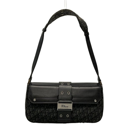 Dior Christian Dior Shoulder Bag Street Chic Trotter Black X Gray Leather