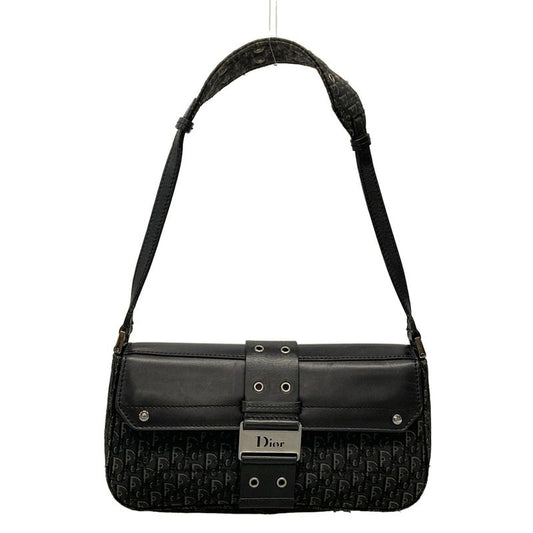 Dior Christian Dior Shoulder Bag Street Chic Trotter Black X Gray Leather