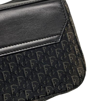 Dior Christian Dior Shoulder Bag Street Chic Trotter Black X Gray Leather