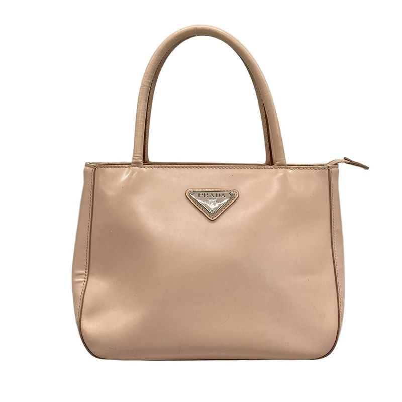 Prada Handbag - 1ba320 Pink Beige Leather