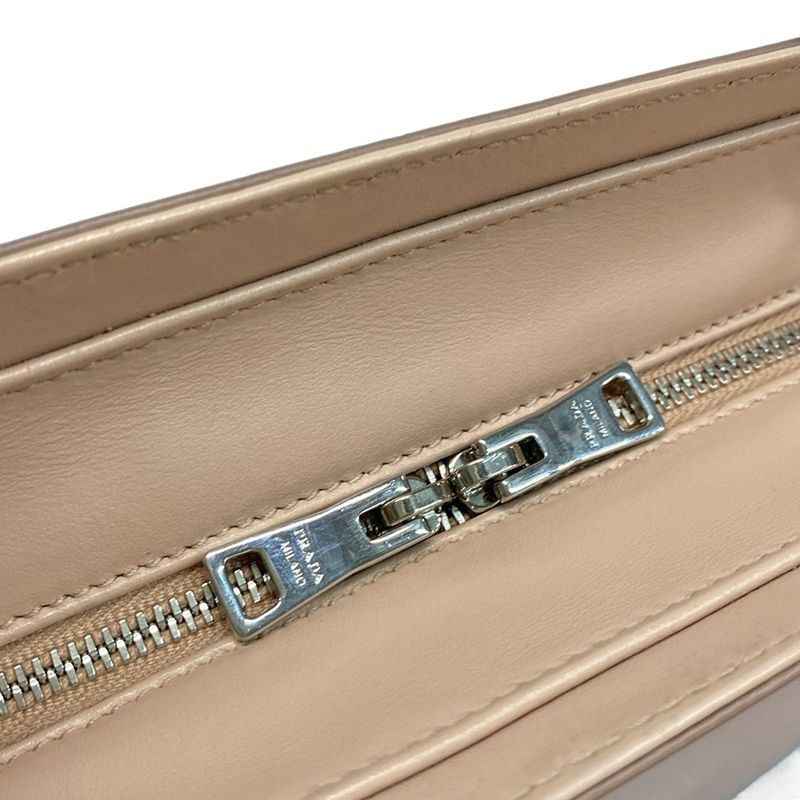 Prada Handbag - 1ba320 Pink Beige Leather