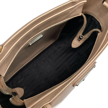 Prada Handbag - 1ba320 Pink Beige Leather