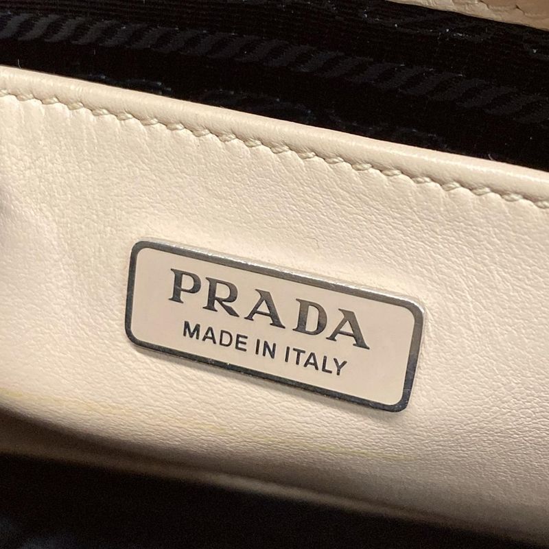 Prada Handbag - 1ba320 Pink Beige Leather