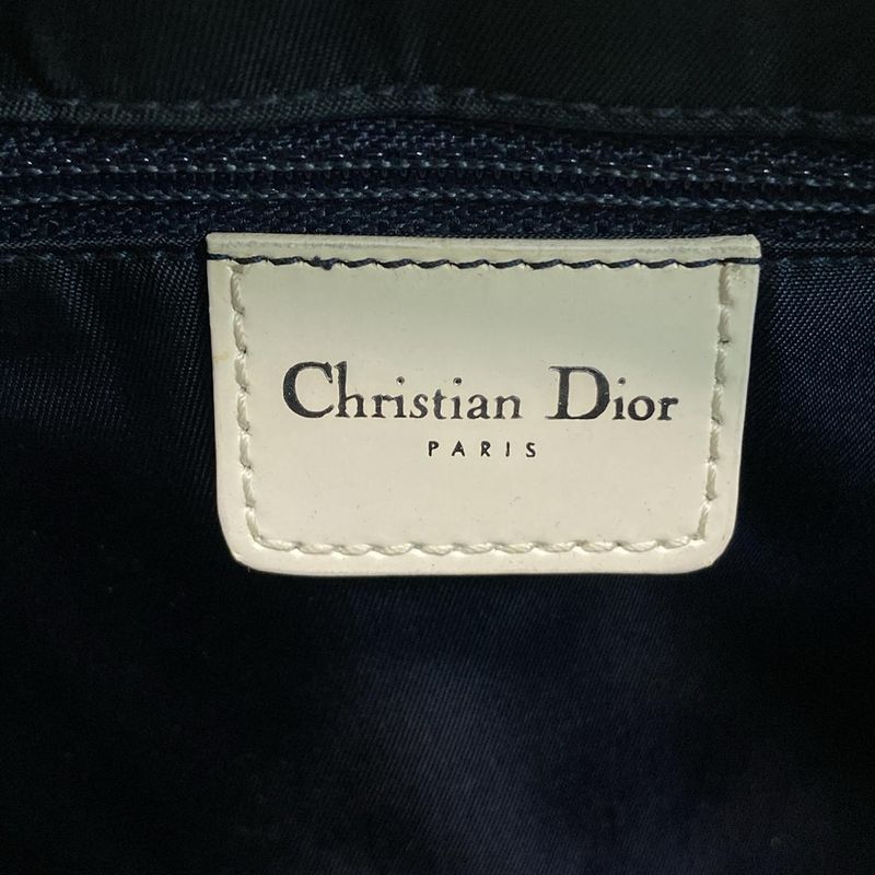Dior Christian Dior Shoulder Bag - Navy X Ivory Leather