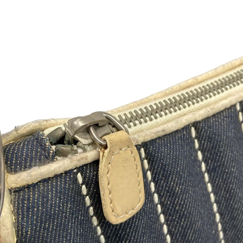 Dior Christian Dior Shoulder Bag - Navy X Ivory Leather