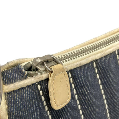 Dior Christian Dior Shoulder Bag - Navy X Ivory Leather