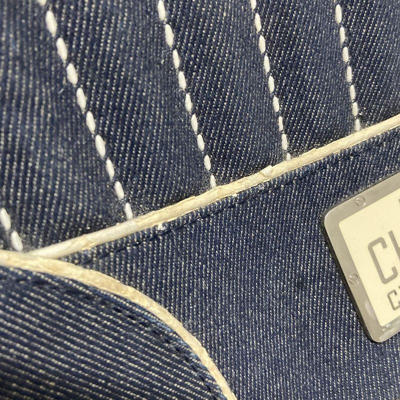 Dior Christian Dior Shoulder Bag - Navy X Ivory Leather