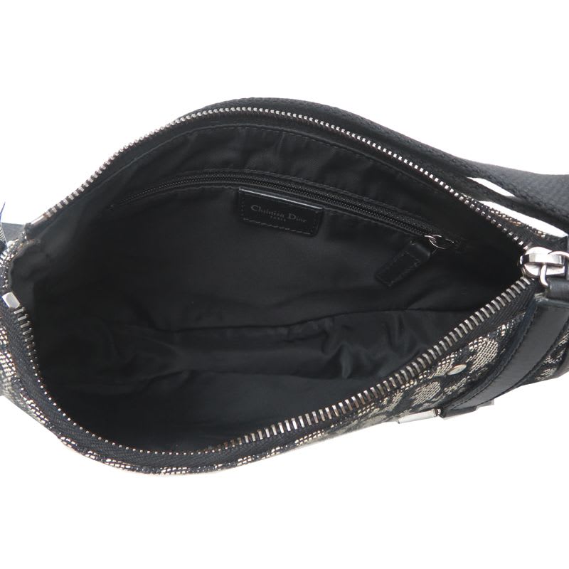 Christian Dior Shoulder Saddle Navy Bag