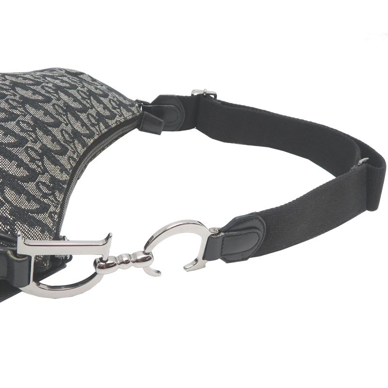 Christian Dior Shoulder Saddle Navy Bag