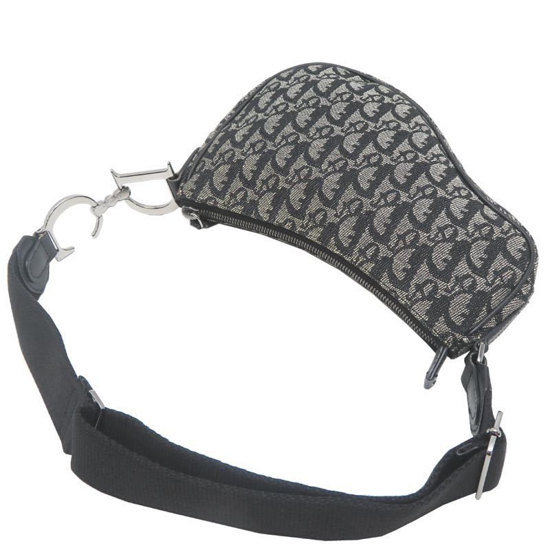 Christian Dior Shoulder Saddle Navy Bag