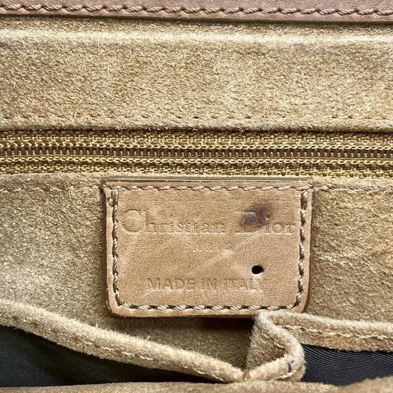 Dior Christian Dior Shoulder Bag - Beige Leather