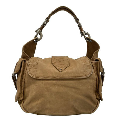 Dior Christian Dior Shoulder Bag - Beige Leather