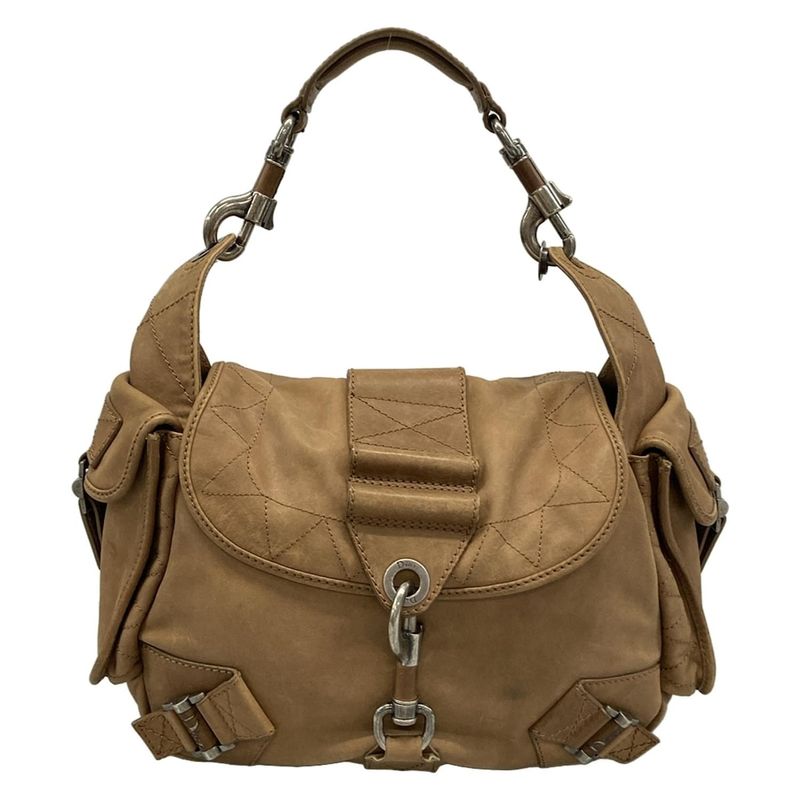 Dior Christian Dior Shoulder Bag - Beige Leather