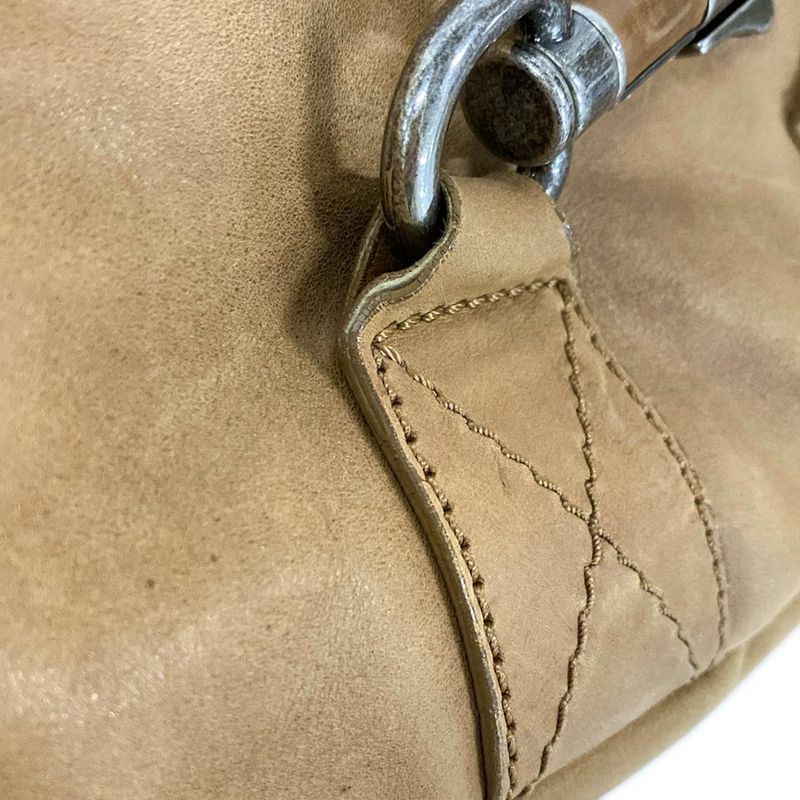 Dior Christian Dior Shoulder Bag - Beige Leather